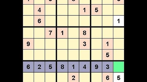 How to Solve New York Times Sudoku Hard December 26, 2020 - Hidden Pair