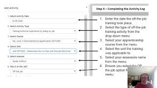 Off the job training, what is it and how to record it