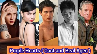 Purple Hearts ( 2022 ) | Cast and Real Ages | Nicholas Galitzine   , Sofia Carson  ,