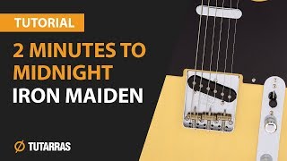 How to play 2 minutes to Midnight -  Iron Maiden - COMPLETE GUITAR LESSON