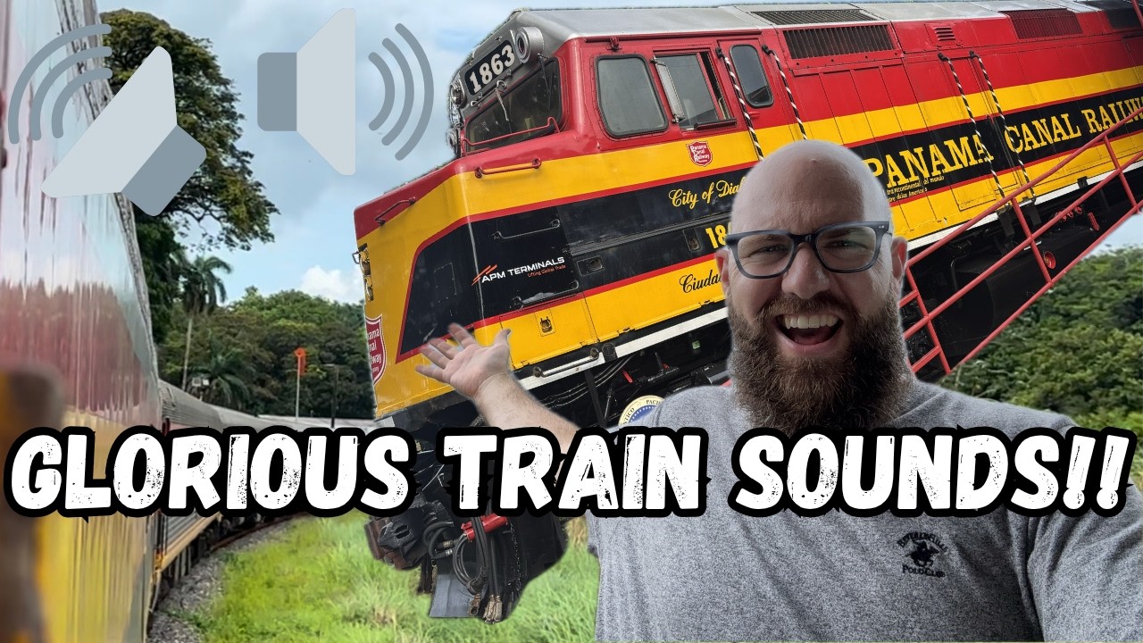 ASMR Train Adventure: SOUNDS of the Panama Canal Railway!