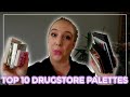 TOP 10 DRUGSTORE PALETTES 2021 // My favorite more affordable eyeshadow palettes