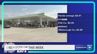 Gas prices increase this week