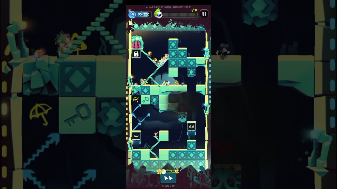 Lemmings W 354 - 24. Walkthrough.