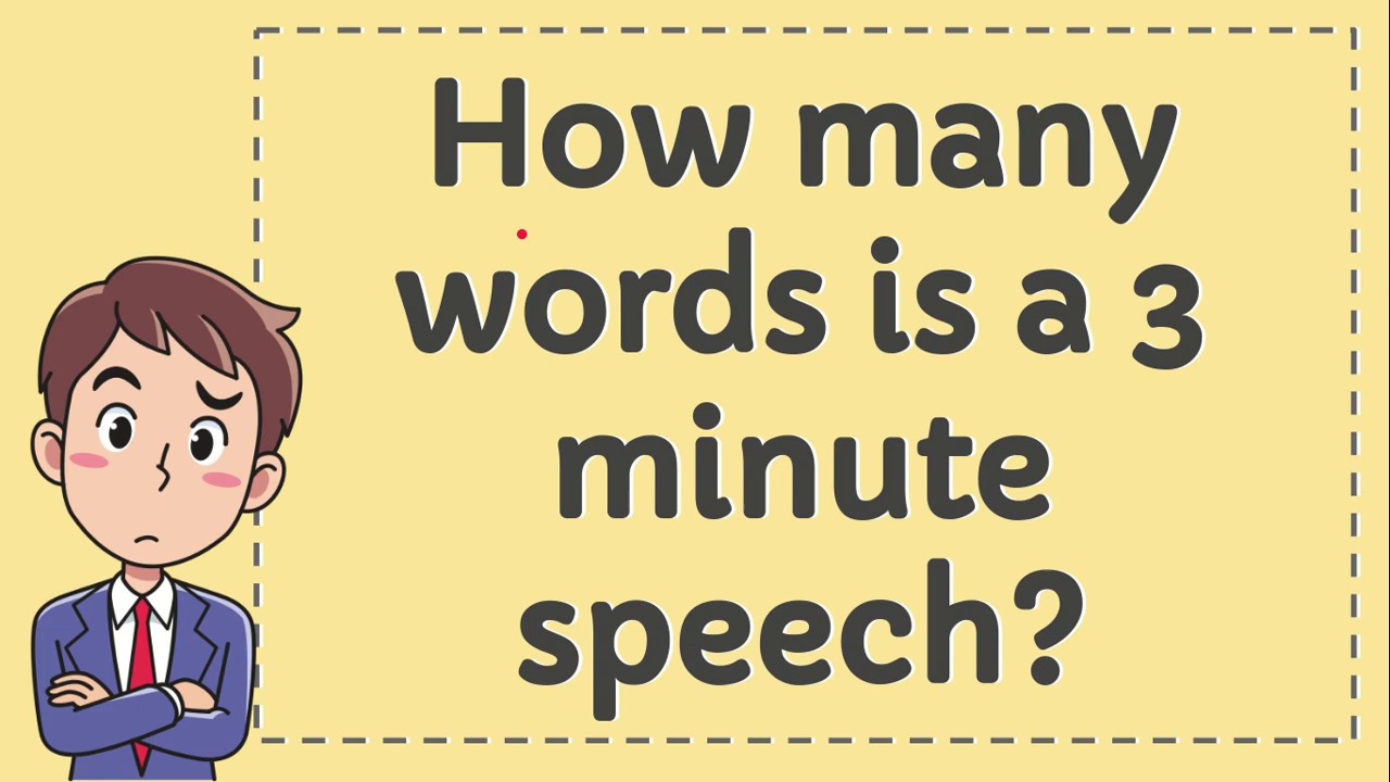 speech how many words a minute