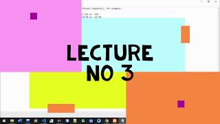 Lecture 3 (Variables and Data type)