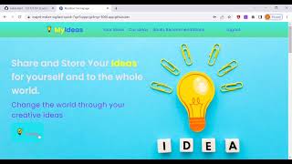 CS50x Final Project: MyIdeas - change the world through your ideas!