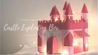 Cutest Card Idea | Castle Exploding Box | Easy card Idea | Handmade Card Idea for Raksha bandhan