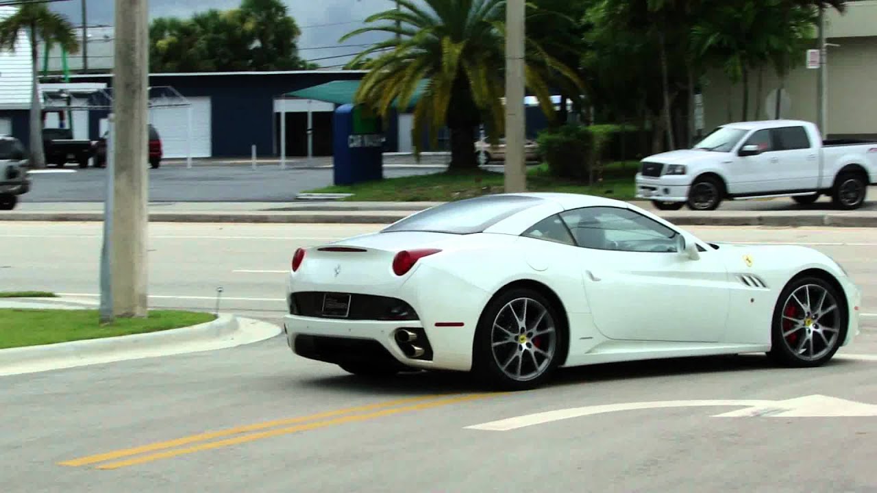 start up and drives Ferrari 458 Italia racing, California & F430's