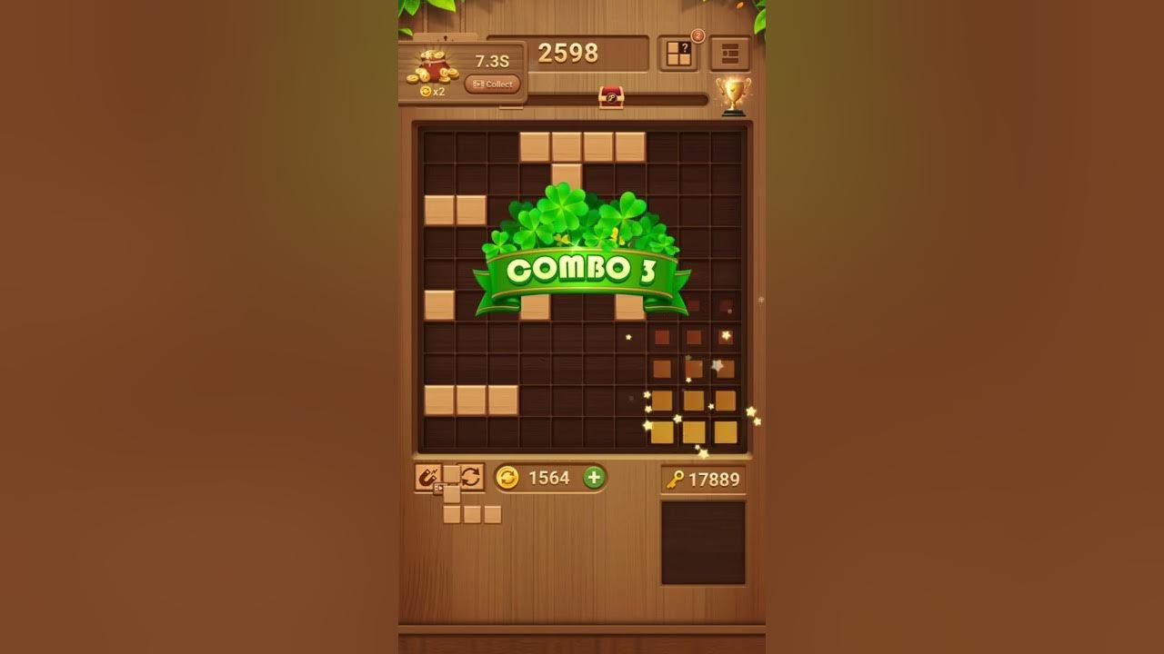 Wood Brick Puzzle Game - Wood Block Puzzle Free Game - Classic