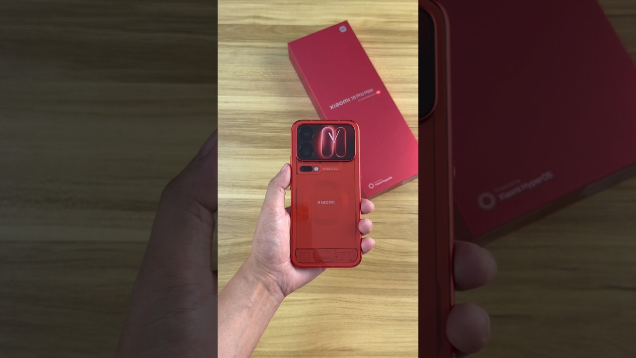 Xiaomi 18 Pro Max Transparent Edition is here, bringing back the transparent back cover in red!
