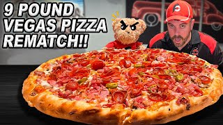 Rematching Las Vegas' Toughest 9lb Spicy 'Double Down' Thick Crust Pizza Challenge!!