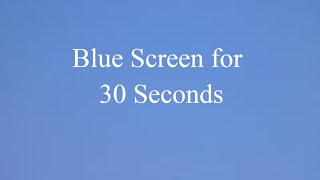 Celebrity Blue Screen for 30 Seconds Net Worth