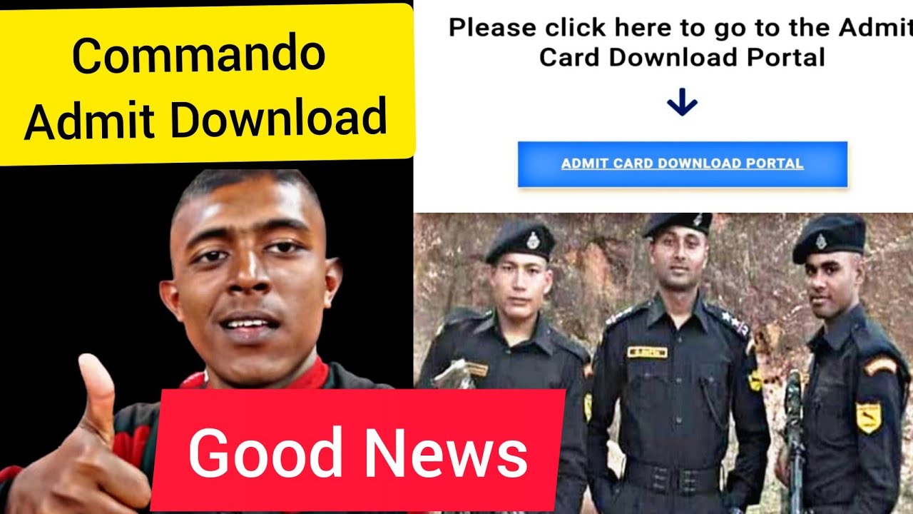Good News Commando Admit Card Download 🥰// 