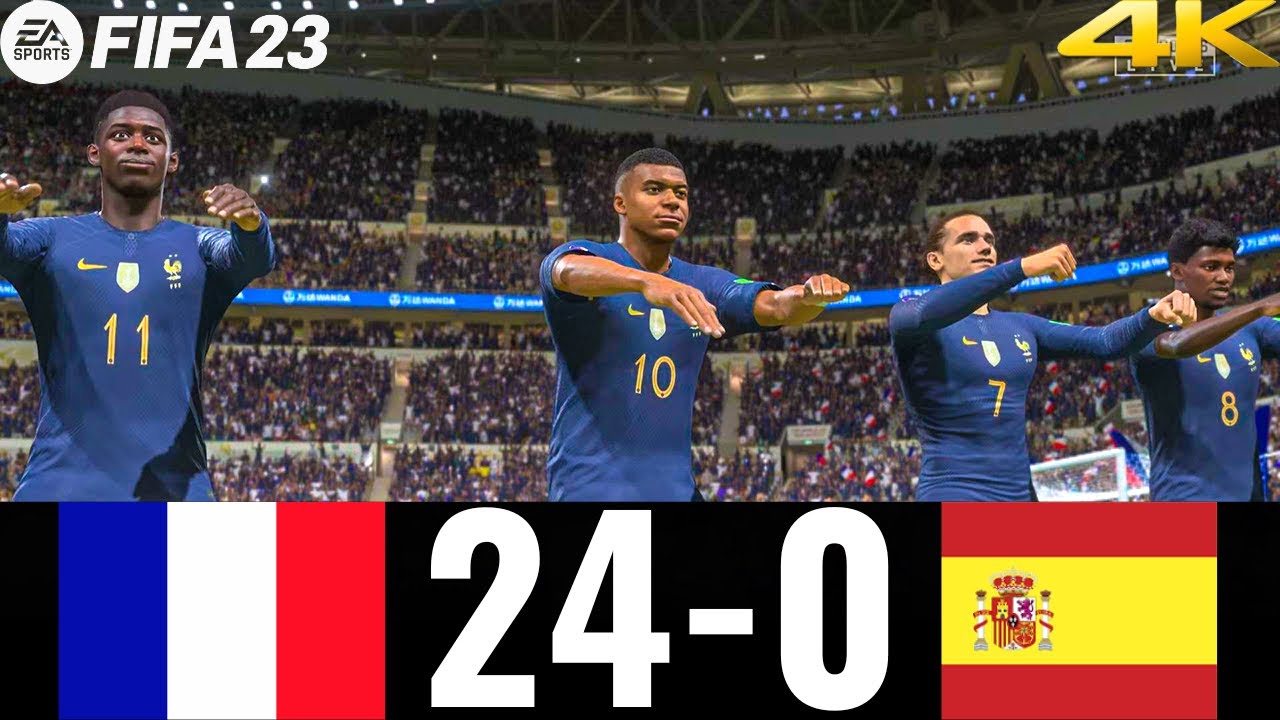 FIFA 23 France Vs Spain Fifa World Cup Final 2022 Qatar PS5 4K fifa-23-france-vs-spain-fifa-world-cup-final-2022-qatar-ps5-4k