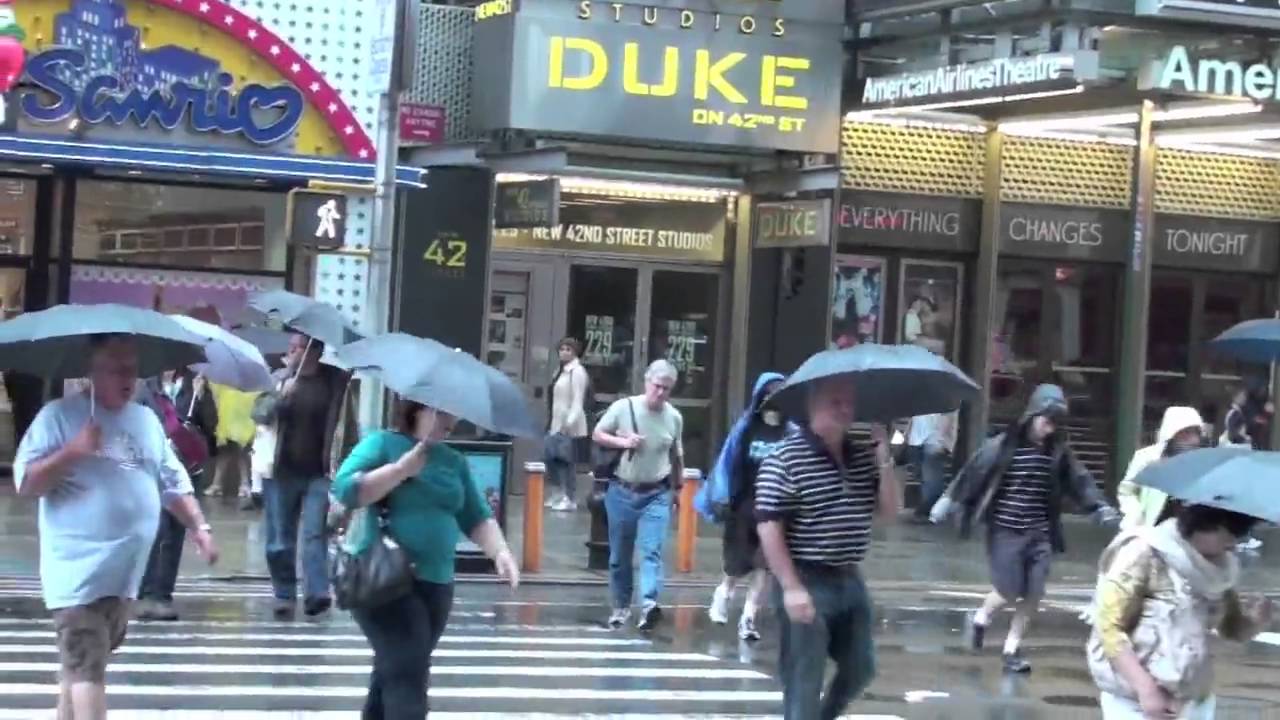 New York city umbrella day YouTube