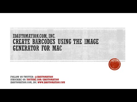 Create Barcodes using the Barcode Image Generator for Mac