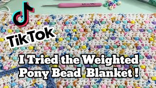 Weighted Pony Bead Blanket  Right Handed Demo