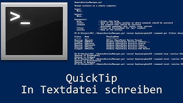 QuickTip #54 - Batch In Textdatei schreiben | Batch Tutorials | write in textfile