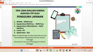 Petunjuk Penilaian Evaluasi Kinerja TPP bagi Pengguna Layanan Pendampingan (Camat dan Kepala Desa) screenshot 3