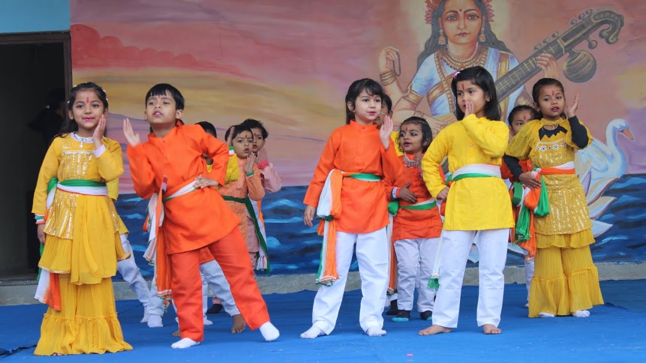🇮🇳 Class LKG Students Dance Performance | Greenlands School Porsa🎯 ...