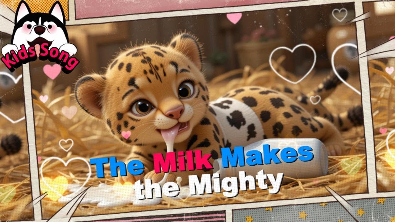 The Milk Makes the Mighty : Preschool Animal Kids Song | Fun with Our Adorable Animal Friends