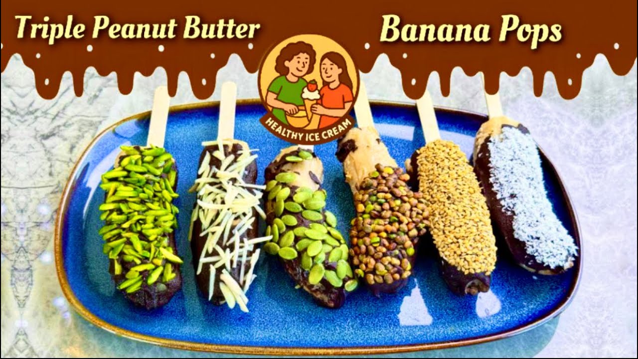 Peanut Butter Banana Pops 🍌🍫 | High Protein Frozen Snack Recipe That Everyone Loves