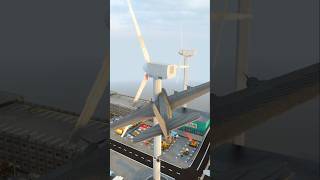 Wind Turbine vs Douglas Plane #short