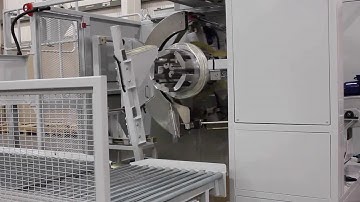 automatic pipe coiler machine and pipe coiling film wrap machine