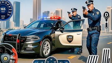 US POLICE SIMULATOR 2025 | Realistic Cop Car Driving City Patrol & Crime Chase Gameplay 4K Ultra HD