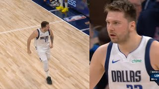 Luka Doncic goes CRAZY in 1st quarter scoring 20pts and trash talks everyone vs Wolves screenshot 4