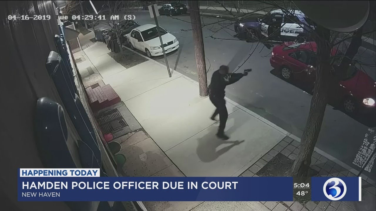 VIDEO: Hamden police officer due in court on Monday for April shooting