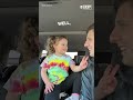 Little girl has priceless reaction to her dad