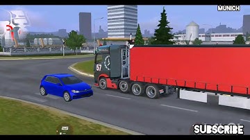 Beautiful city of Munich, TOE 3  #trucksimulator #teamtaizan #truckersofeurope3 #mobilegaming