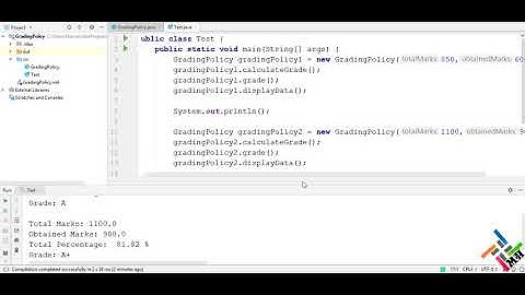 How To Calculate Percentage And Grade | Java | IntelliJ | Problems No.1