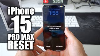 How To Reset & Restore your Apple iPhone 15 Pro Max - Factory Reset