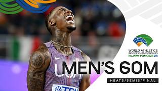 Full Men's 60m Heats + Semis + Final  | World Indoor Championships Kujawy Pomorze 26