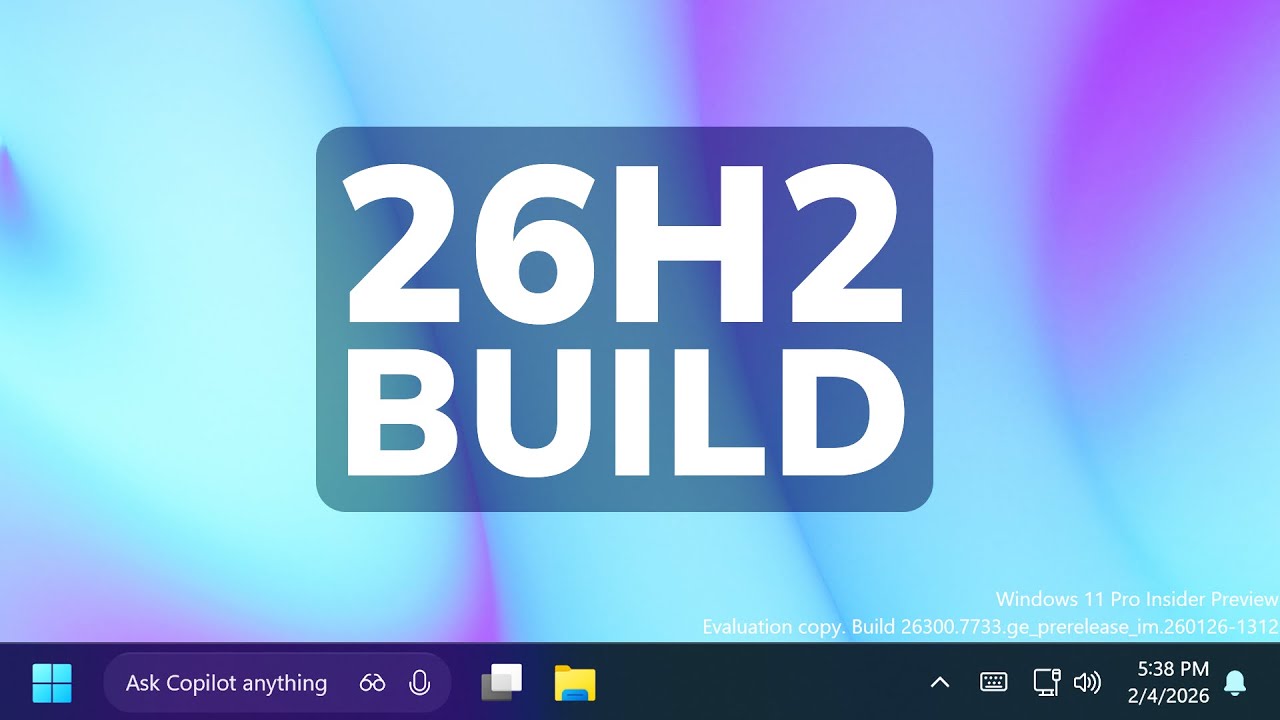 Новая сборка Windows 11 26H2 26300.7733 – Новые функции, улучшения и исправления в проводнике фай...