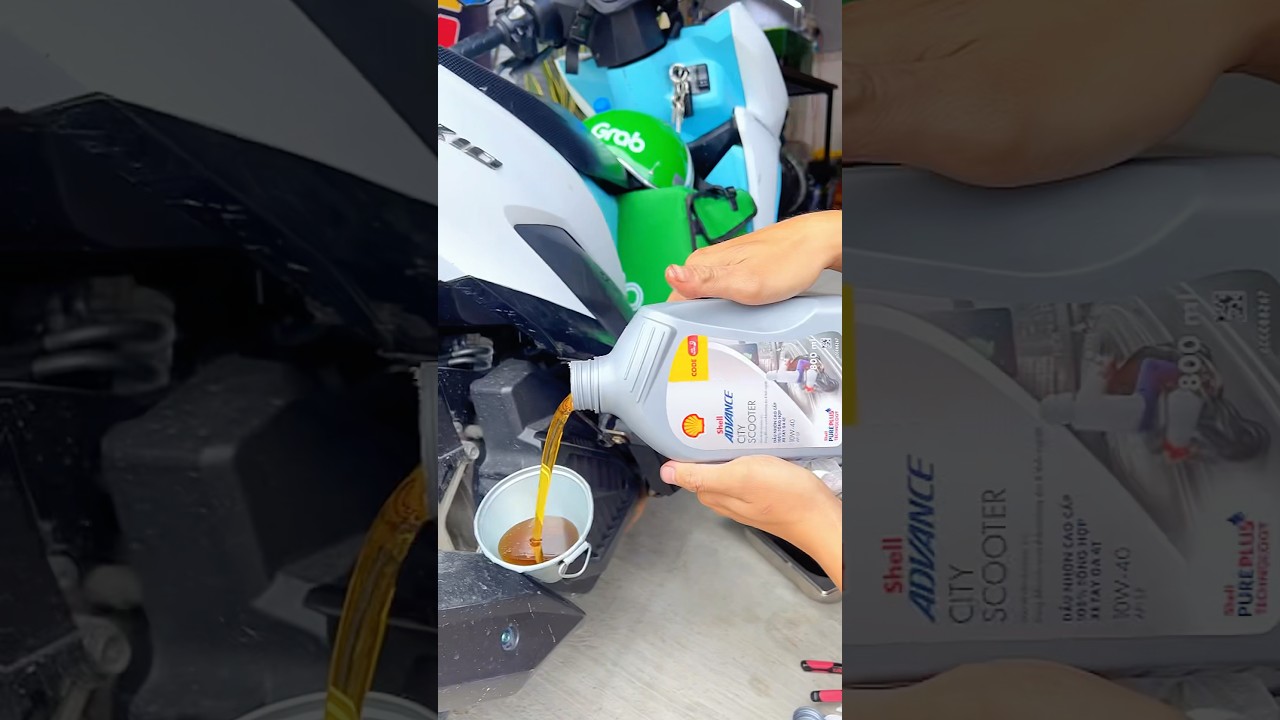 Shell City Scooter cho anh trai chạy Grab