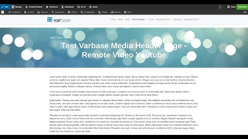 Test Varbase Media Header - Remote Video Youtube