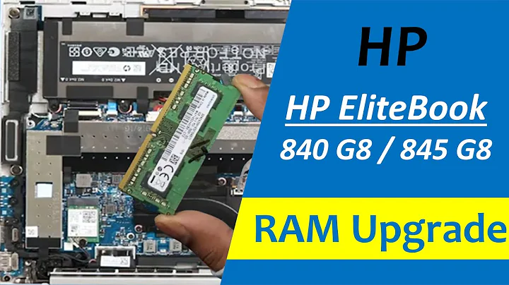 HP EliteBook 840 G8 and HP EliteBook 845 G8 Laptop RAM Upgrade and Disassembly