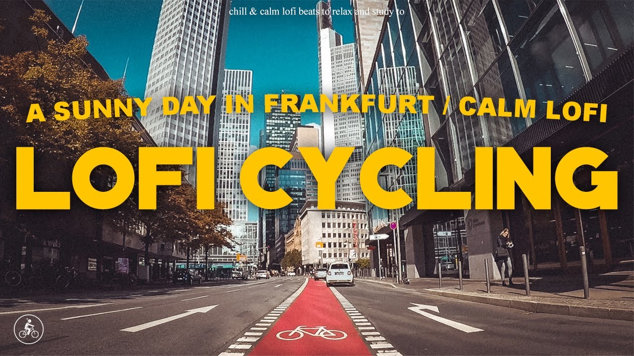 Lofi Cycling POV ~ beats to relax & study to ~ chill ride in Frankfurt, Germany