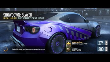Need for speed no limits gameplay|android&iOS|defeating slayer|Bmw m3 coupe vs Subaru Brz MUST WATCH