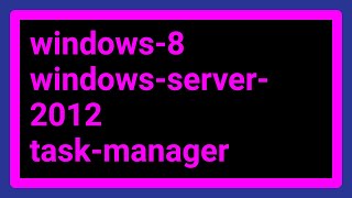 Why are Disk and Network columns disabled in Task Manager in Windows Server 2012
