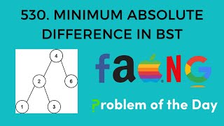 530. Minimum Absolute Difference in BST