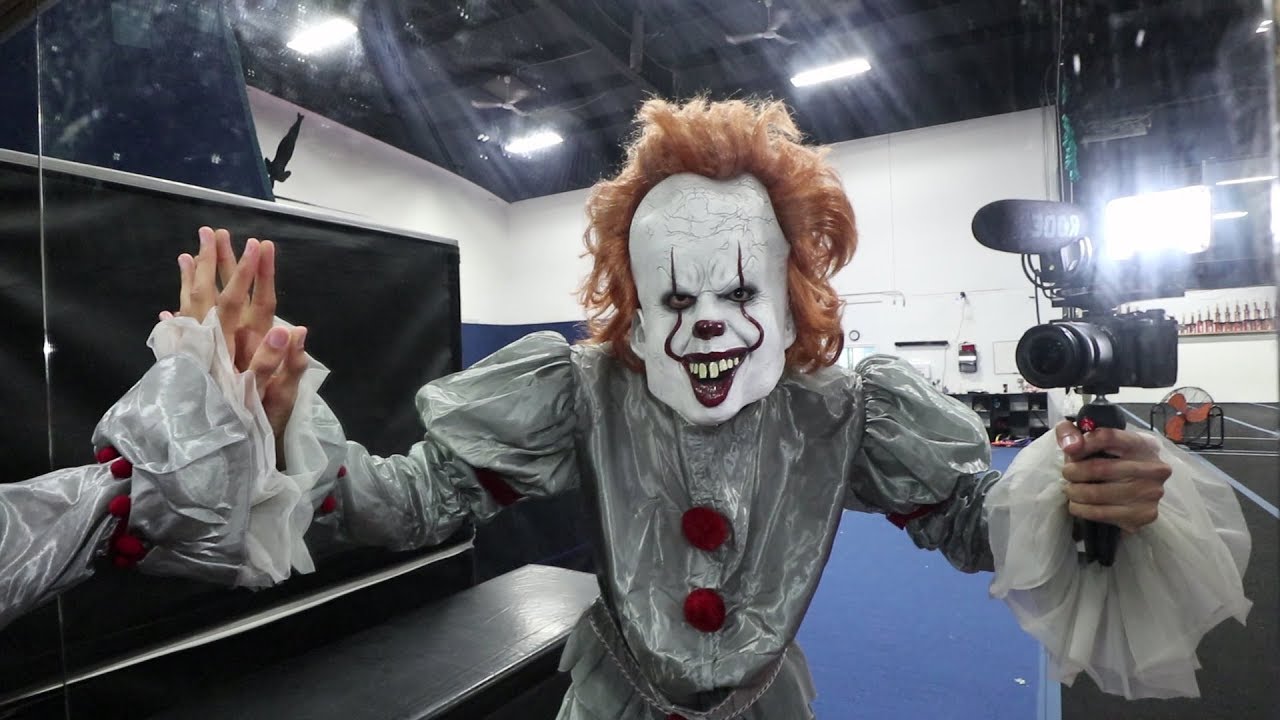 PENNYWISE TOOK MY CAMERA AND RECORDED ME!! *TRAPPED US*