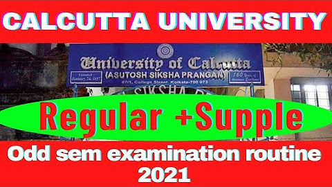 Calcutta University Odd Semester Exam Notice : CU Exam notice 2021:#CU_Exam_2021:
