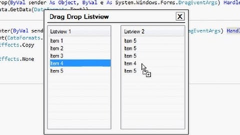 VB.NET Dragdrop listview ( Very Simple )