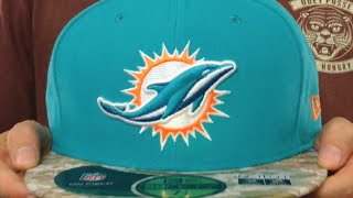 Dolphins '2014 SALUTE-TO-SERVICE' Aqua-Desert Fitted Hat by New Era