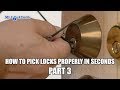 How To Pick Locks Properly In Seconds Part 3 - Mr. Locksmith Video